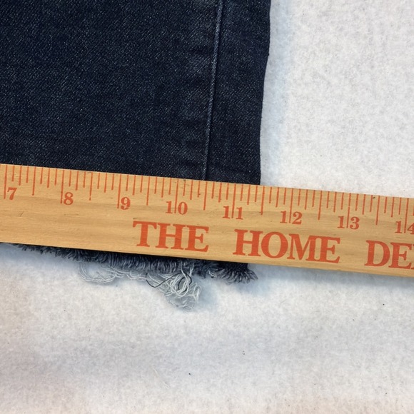 Jessica Simpson Daisy Flare Blue Denim Jeans Womens Size 12 Stretch Raw Hem Y2K - Picture 6 of 16